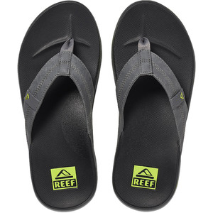 2021 Reef Cushion Phantom Flip Flops CI4008 - Black / Lime